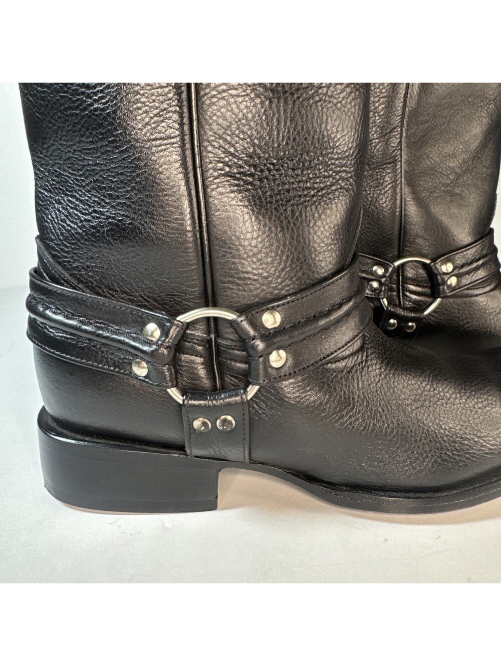 Pistolero Mens Boots 10.5 To 12 Handcrafted Leather Square Toe Harness READ - Picture 9 of 9